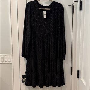 Black Polka Dot Women's Dress